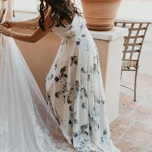 Jenny Yoo blue floral Inesse dress